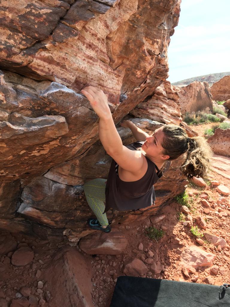 Tess Bouldering Redrock